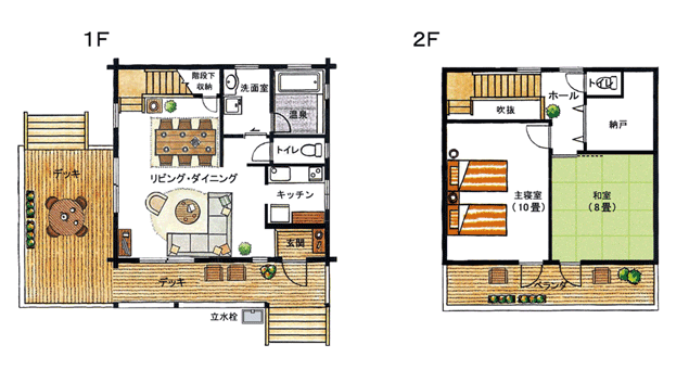 バケーションヴィレッジ間取り図 Vタイプ
