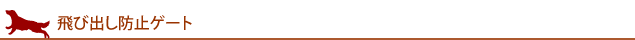 飛び出し防止ゲート
