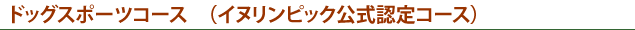 ドッグスポーツ（イヌリンピック公式）