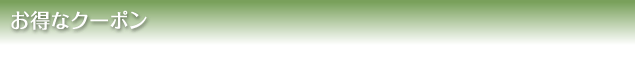 お得なクーポン